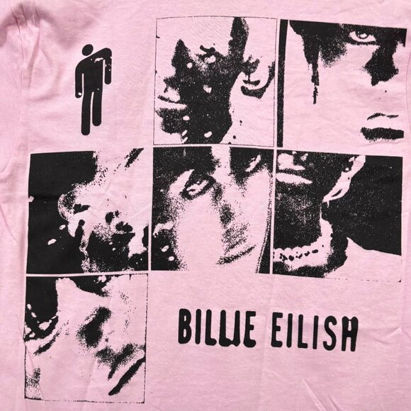 Billie Eilish Blohsh Hit Me Hard and Soft Collage T-Shirt M - Picture 2 of 4